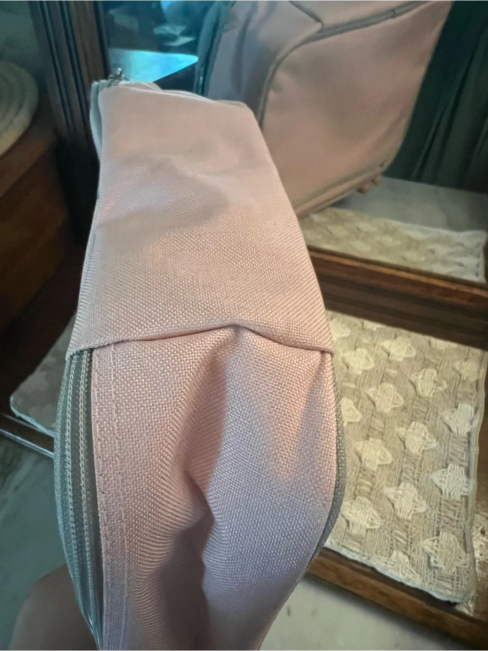 SIMPLE MODERN Classic Hadley Insulated Zip Around Lunch Bag‎ Pink Grey GUC